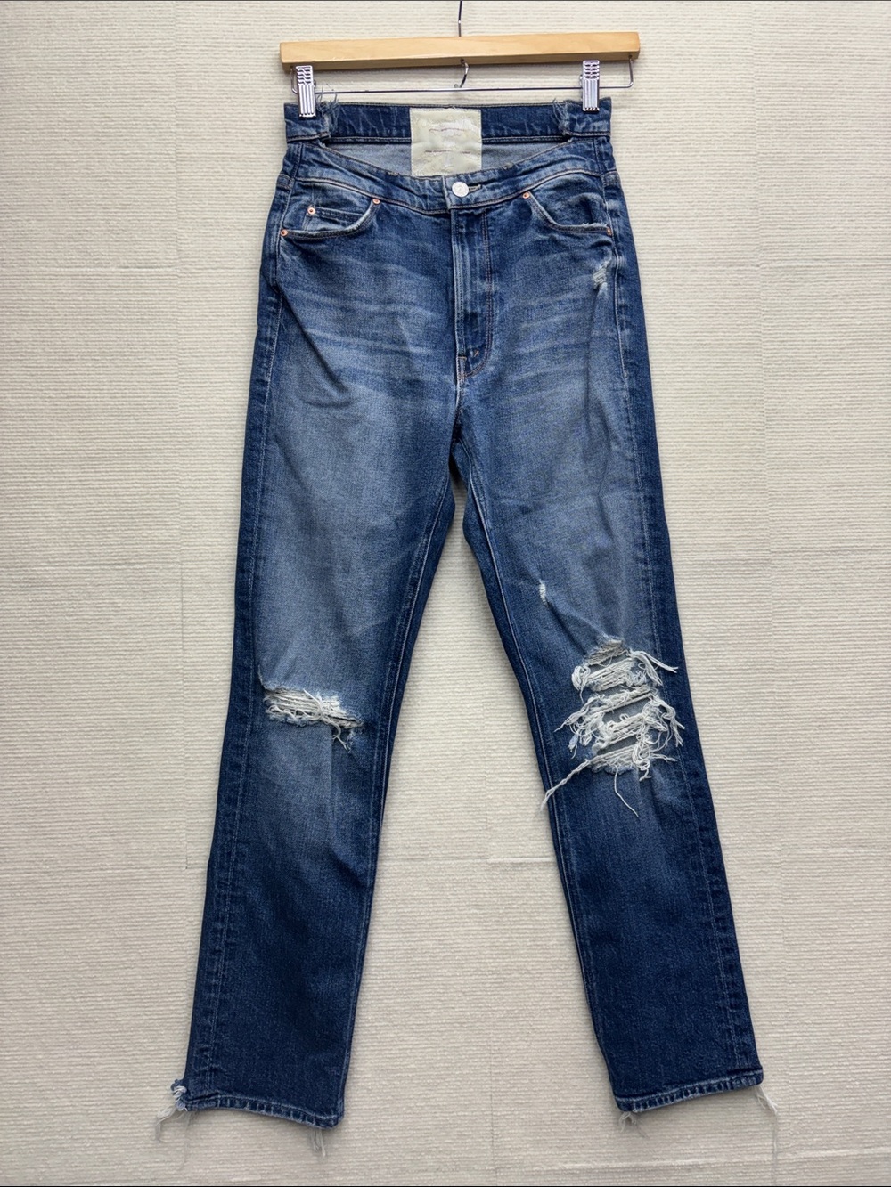 Mother the dazzler shift your treat or mine Distressed Blue Women's Jeans 26